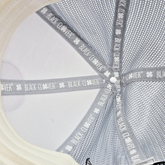 Black Clover Live Lucky Hat Cap White Black Four Adjustable Golf Club - Picture 11 of 14